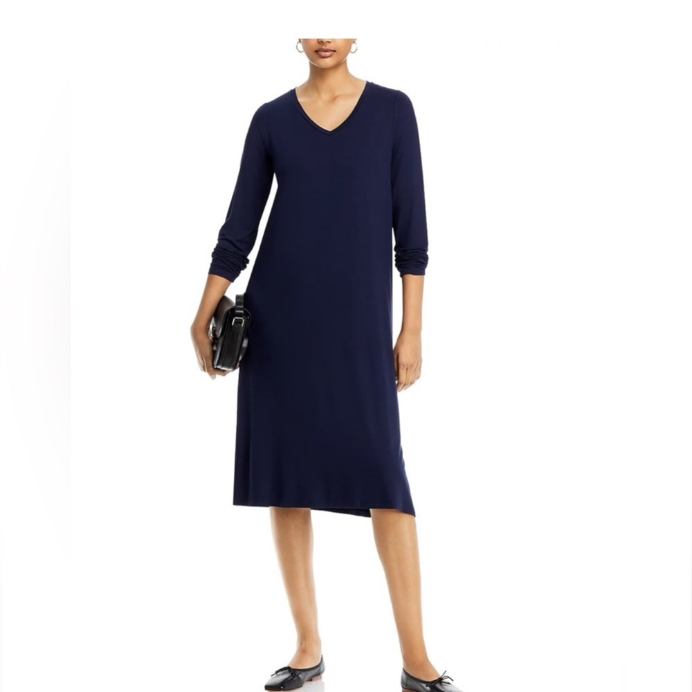 Eileen Fisher stretch jersey knit dress. Size medium.